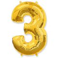 Ф ЦИФРА 3 40" Gold